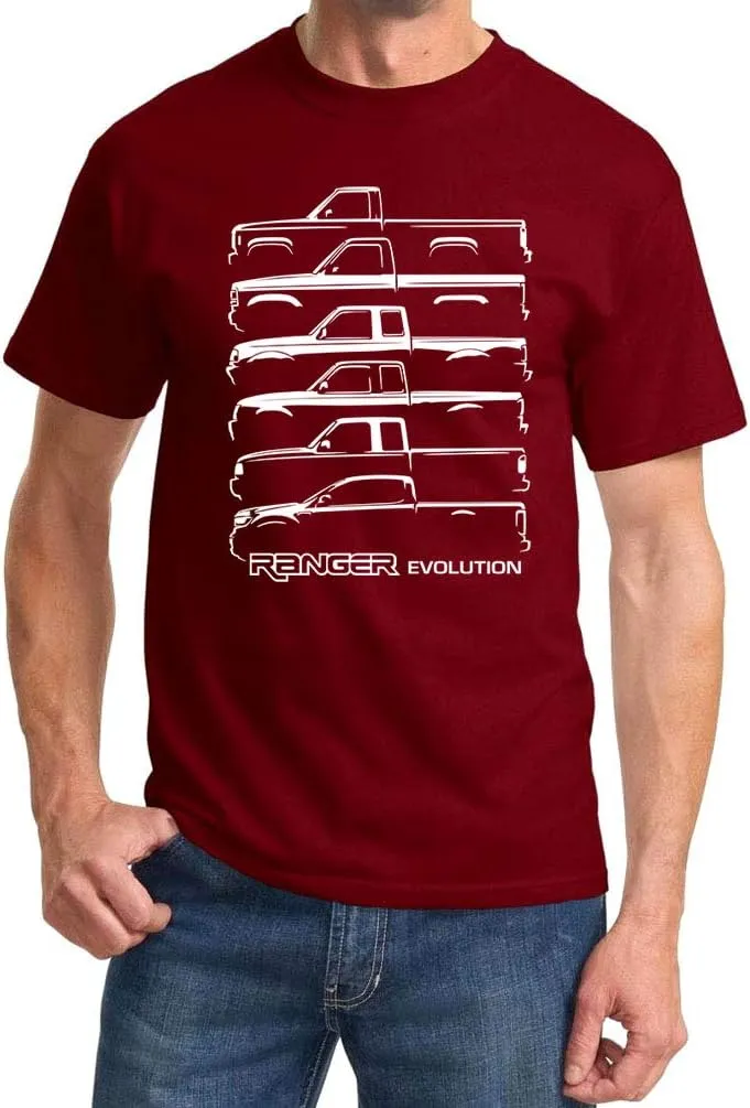 1983-2024 Ford Ranger Pickup Truck Evolution Classic Design Tshirt