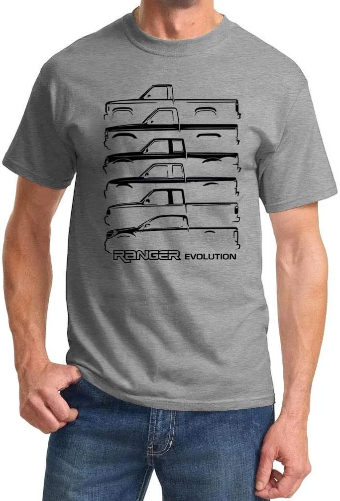 1983-2024 Ford Ranger Pickup Truck Evolution Classic Design Tshirt