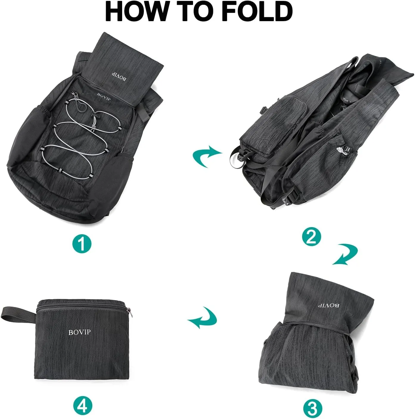 20L Hiking Backpack Lightweight Packable Hiking Daypack Small Travel Outdoor Foldable Shoulder Bag Black