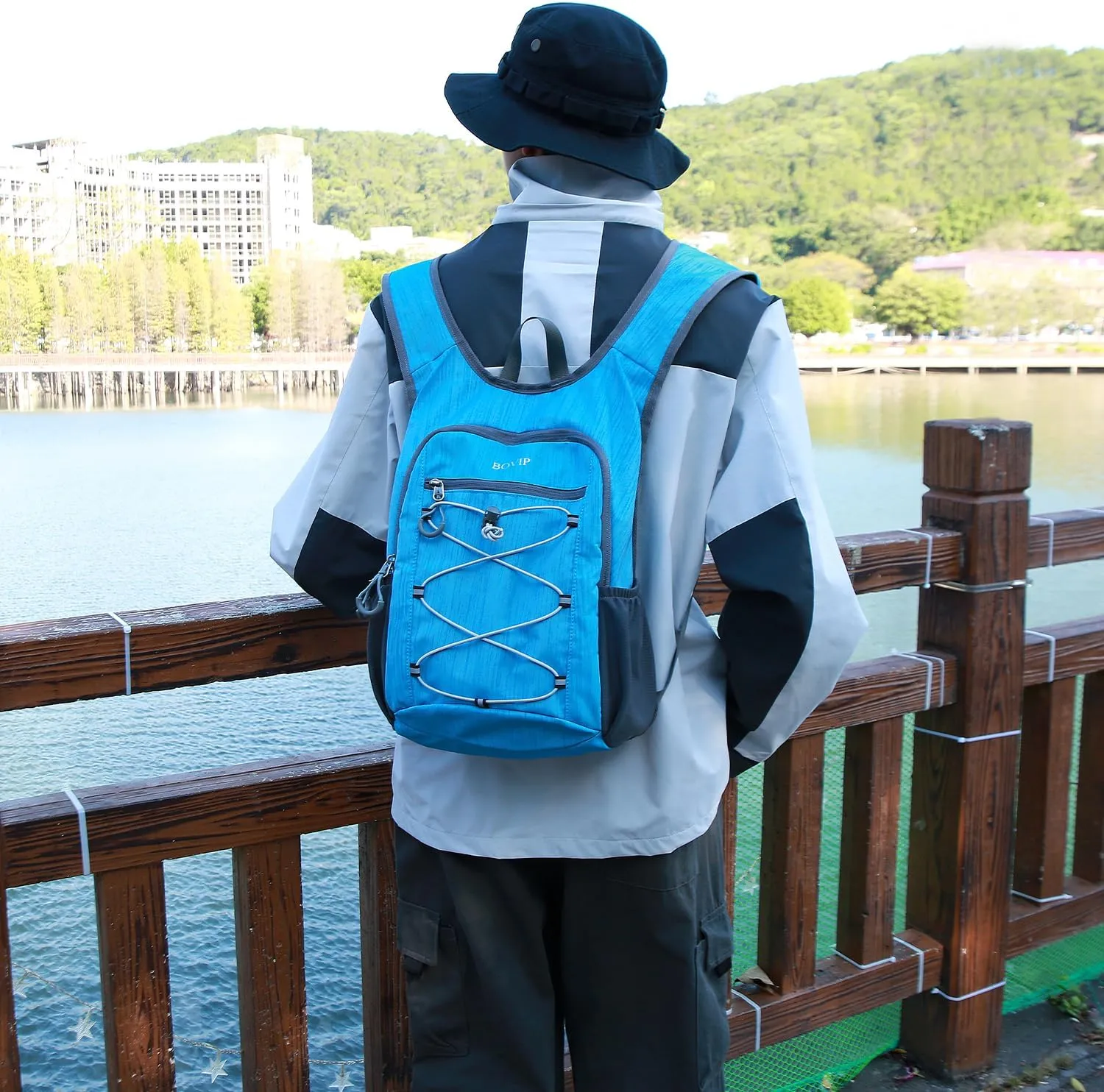 20L Hiking Backpack Lightweight Packable Hiking Daypack Small Travel Outdoor Foldable Shoulder Bag Blue