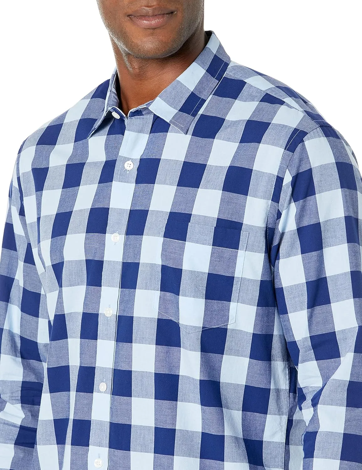 Amazon Essentials Men's Slim-Fit Long-Sleeve Poplin Shirt
