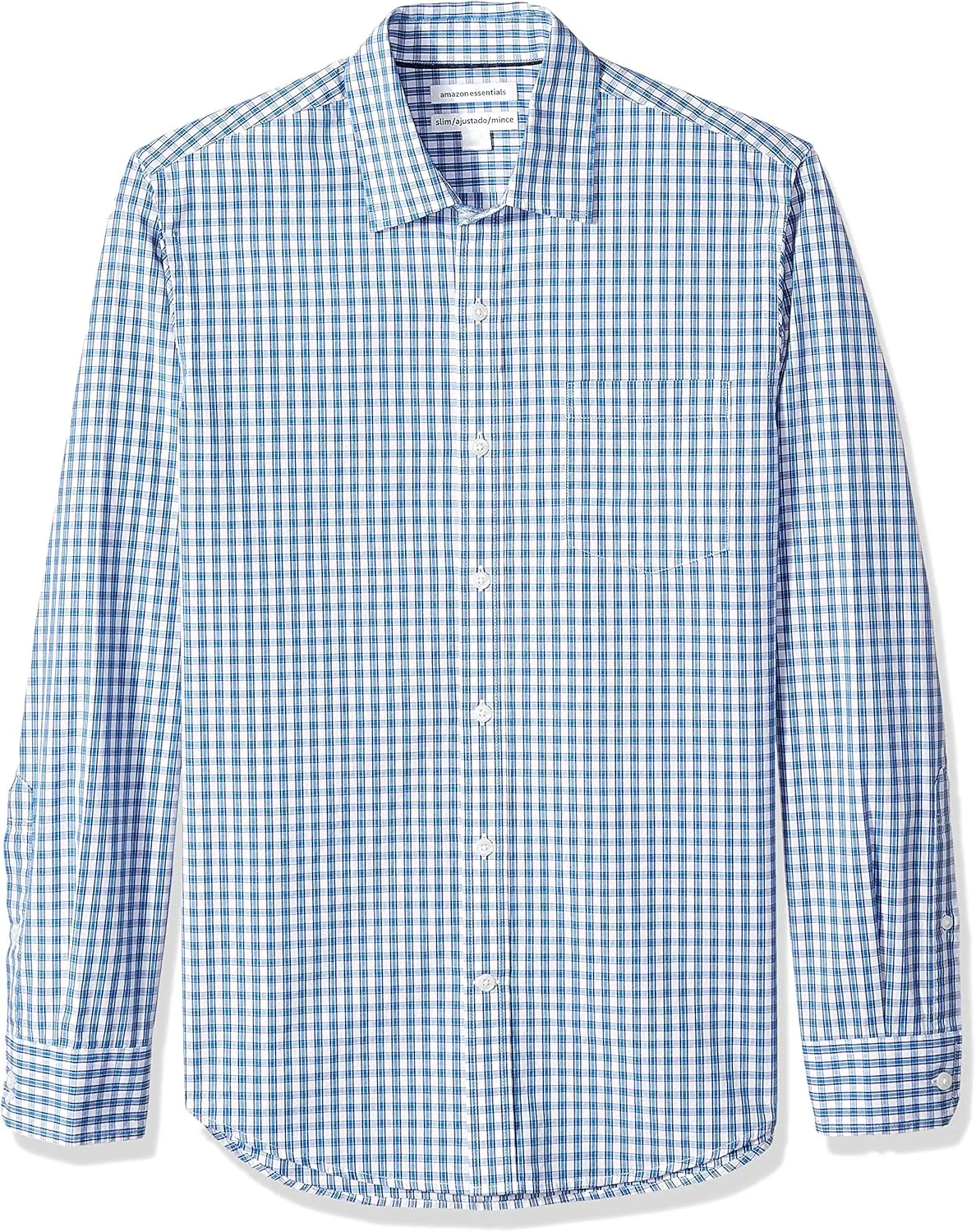 Amazon Essentials Men's Slim-Fit Long-Sleeve Poplin Shirt