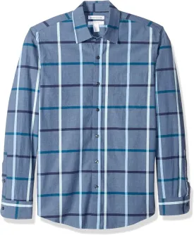 Amazon Essentials Men's Slim-Fit Long-Sleeve Poplin Shirt