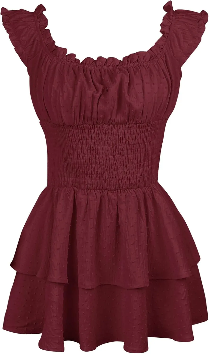 Bingerlily Womens Summer Off Shoulder Mini Dress Cute Chiffon Slim Fit Dresses
