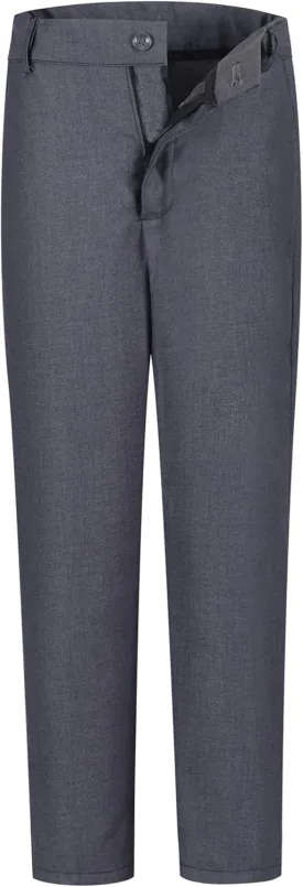 Boys Dress Pants Adjustable Waist Flat Front Casual Wear Slim Fit School Uniforms Pants