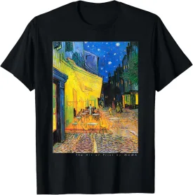 Cafe Terrace at Night, Van Gogh, Art Print Graphic Tee T-Shirt
