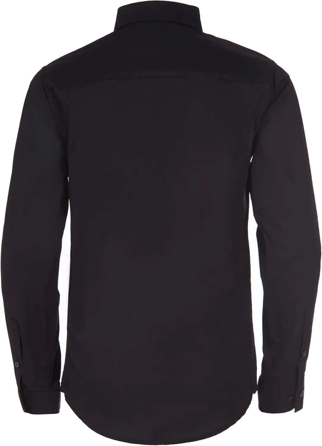 Calvin Klein Boys' Long Sleeve Slim Fit Dress Shirt, Button-Down Style with Cuffs & Shirttail Hem