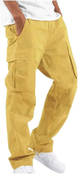 Cargo Pants for Men Tactical Relaxed Straight Fit Pant Casual Outdoor Hiking Jogger Classic Pants with Multi Pockets