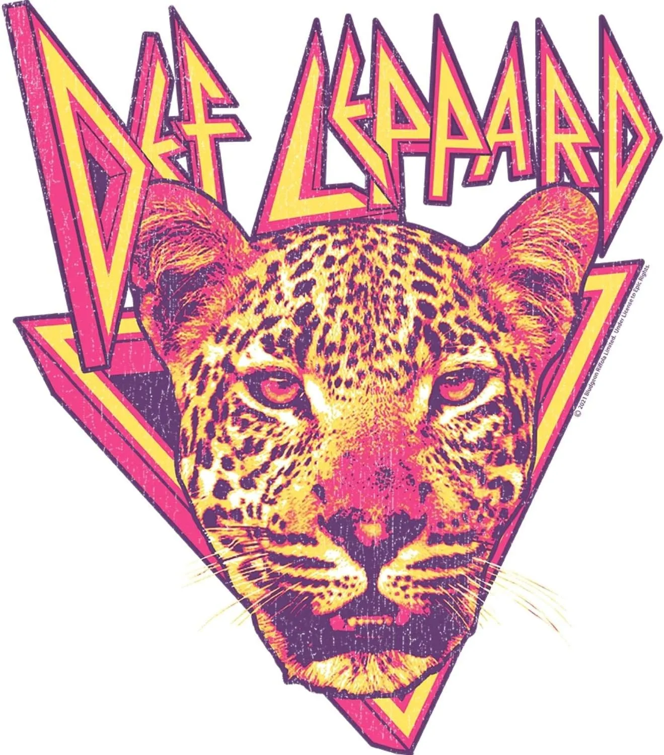 Def Leppard Rock Band Leopard Logo Toddler Short Sleeve T-Shirt Graphic Tee