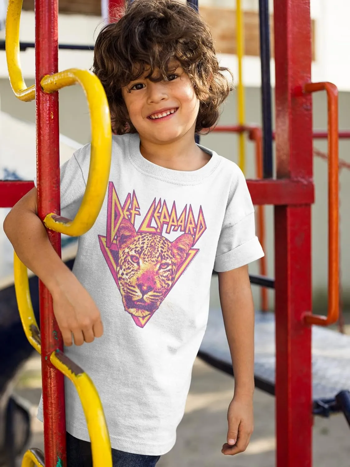 Def Leppard Rock Band Leopard Logo Toddler Short Sleeve T-Shirt Graphic Tee