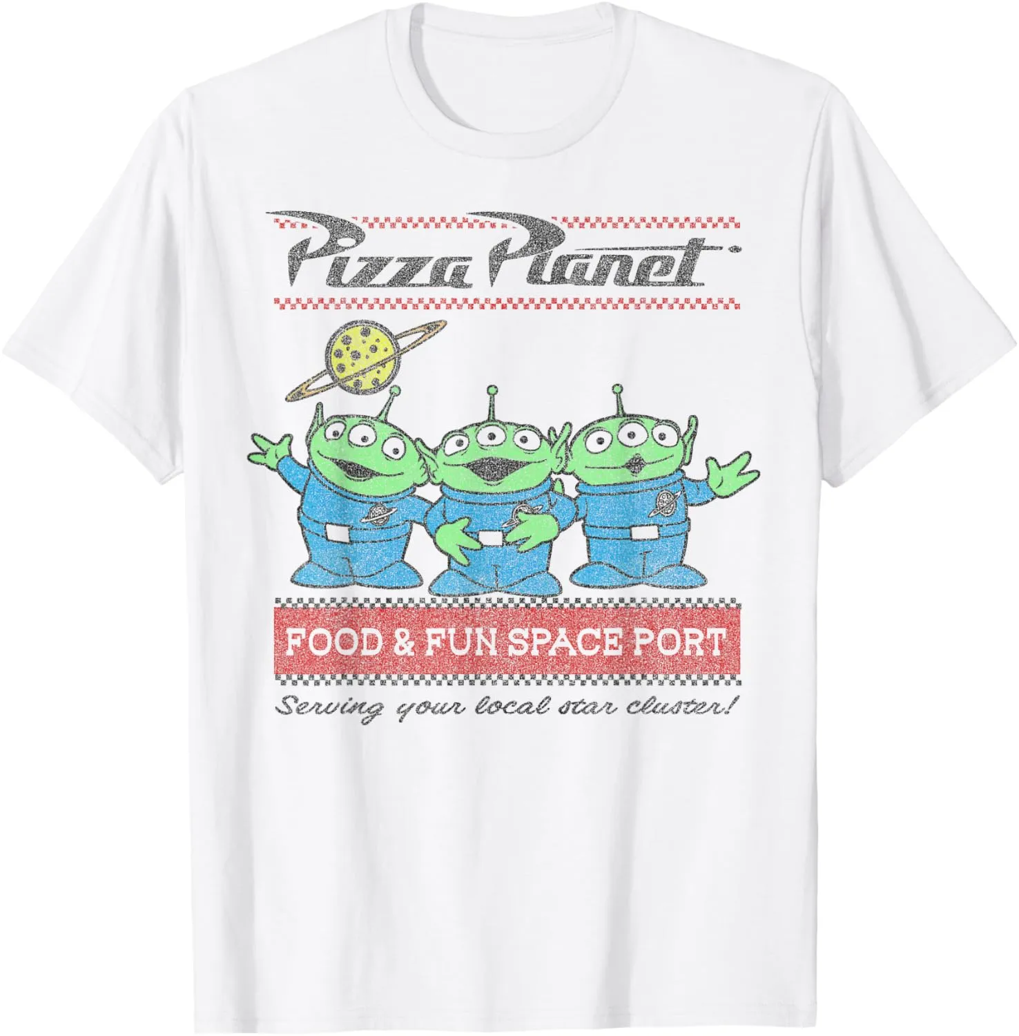 Disney Pixar Toy Story Pizza Planet Aliens T-Shirt