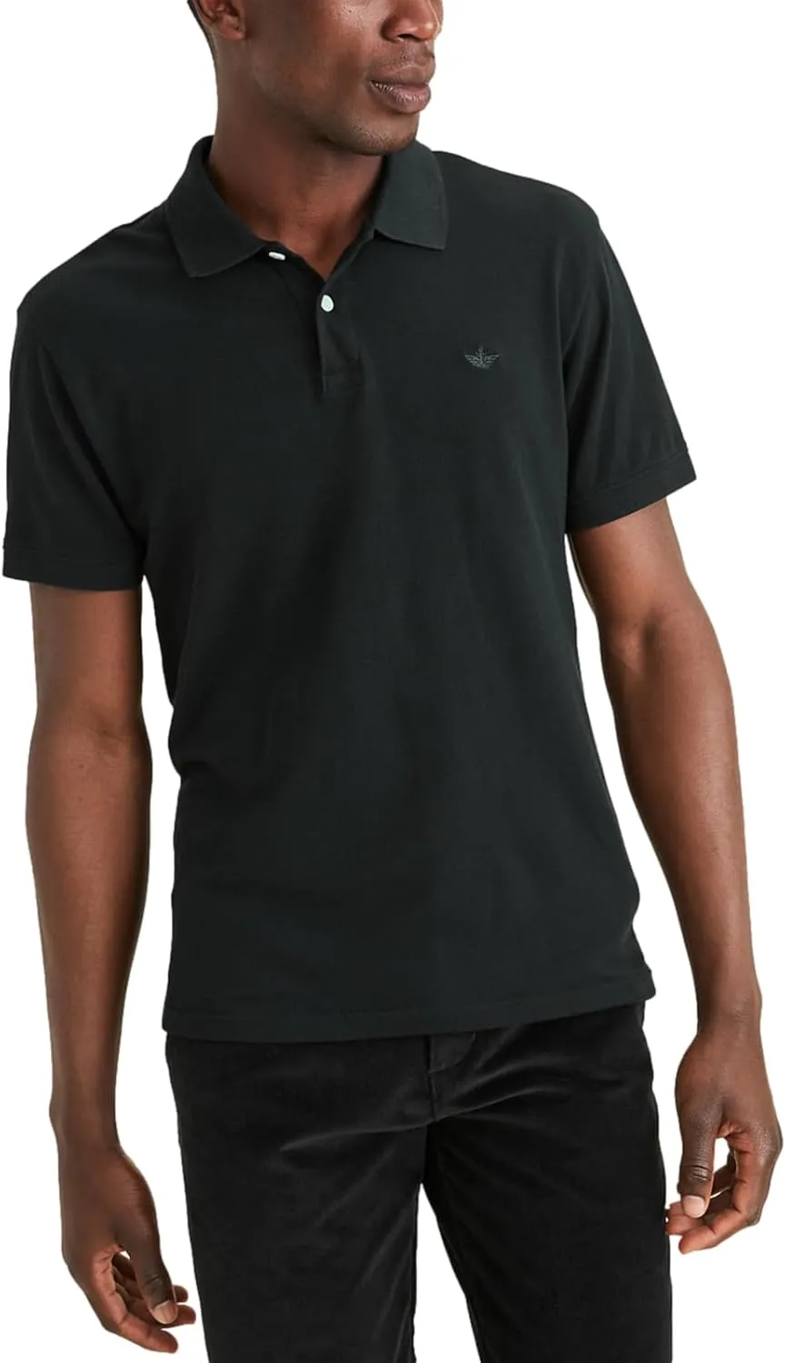 DOCKERS Mens Slim Fit Short Sleeve Polo