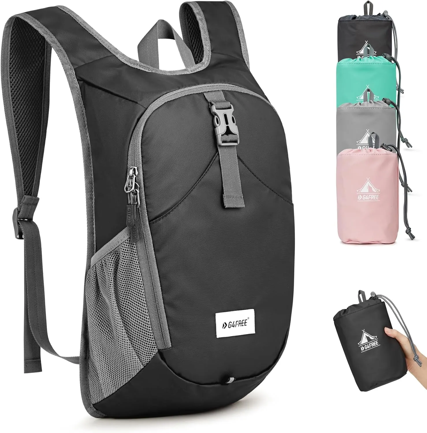 G4Free 10L Hiking Backpack, Lightweight Small Hiking Daypack Small Outdoor Travel Foldable Shoulder Bag