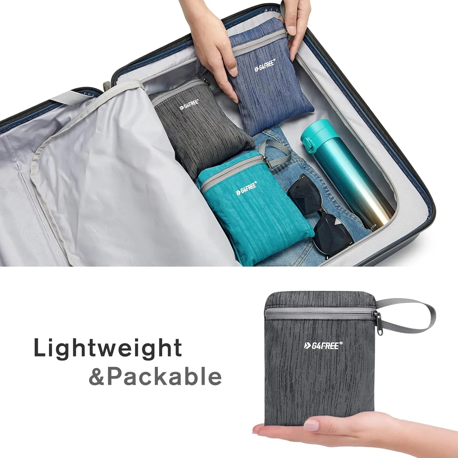 G4Free 10L/15L Hiking Backpack Lightweight Packable Hiking Daypack Small Travel Outdoor Foldable Shoulder Bag