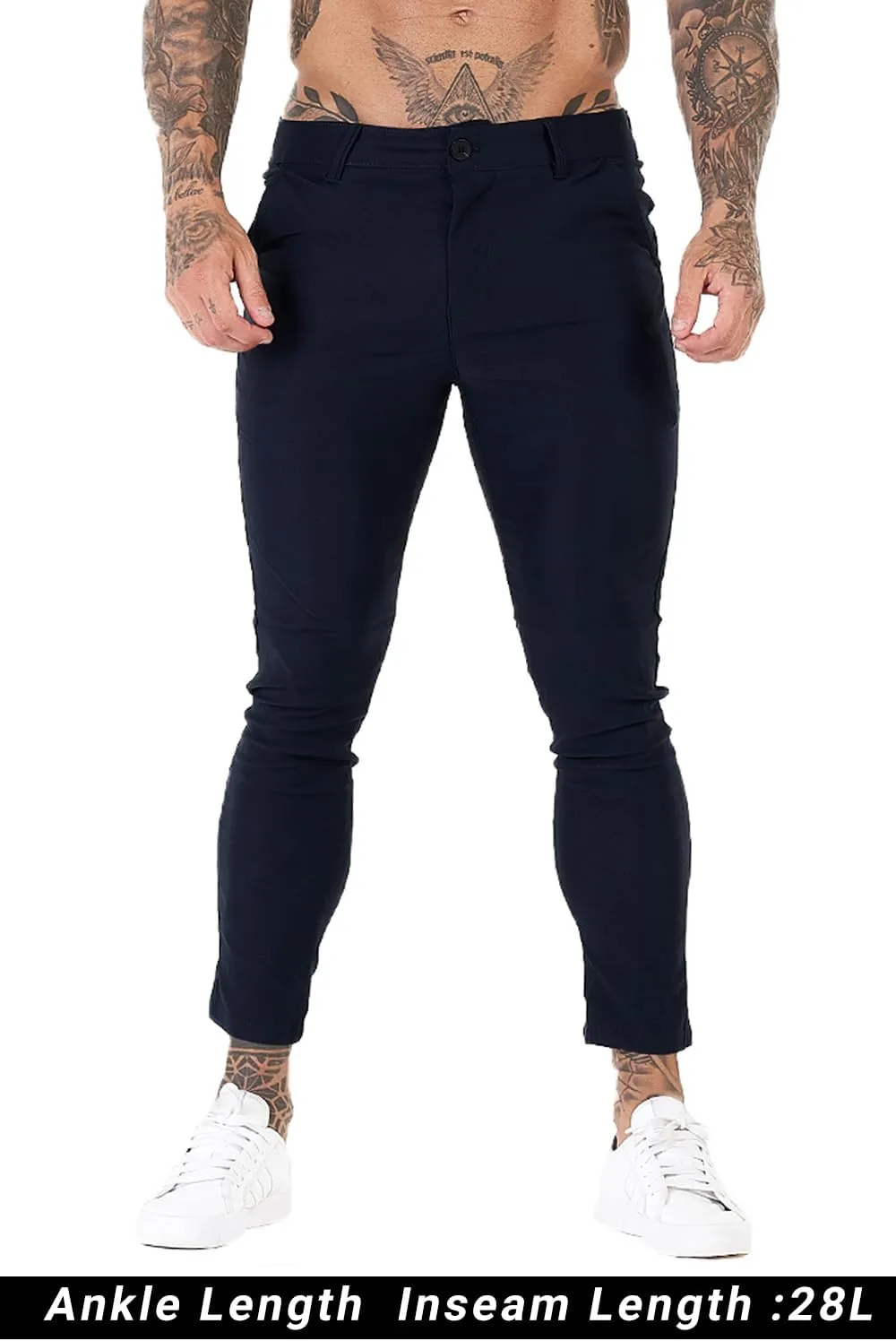GINGTTO Mens Dress Pants Slim Fit Chino Pants for Men Stretch