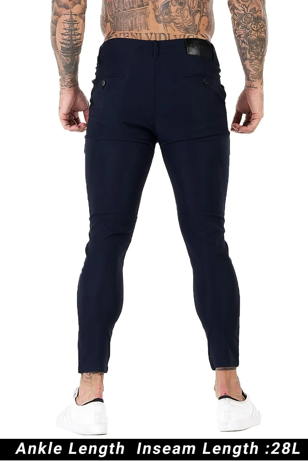 GINGTTO Mens Dress Pants Slim Fit Chino Pants for Men Stretch