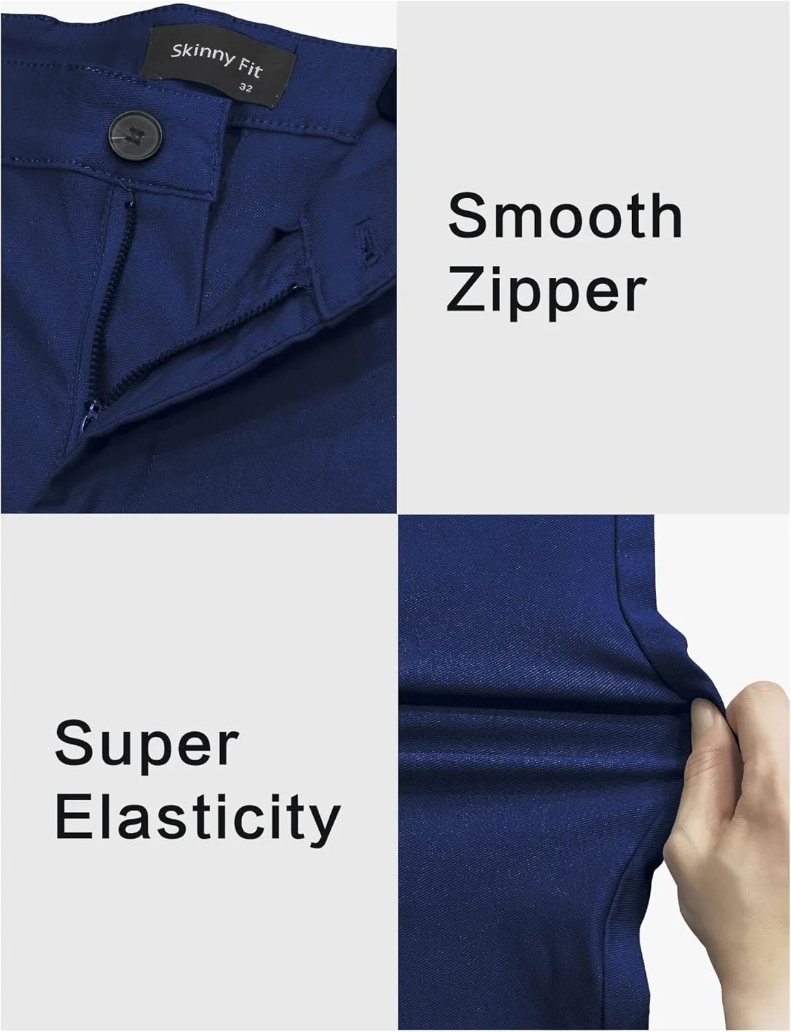 GINGTTO Mens Dress Pants Slim Fit Chino Pants for Men Stretch