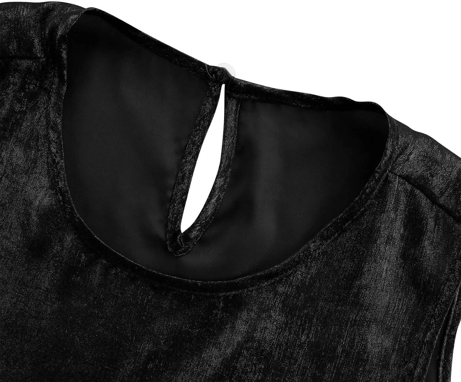 HGps8w Women's Shimmer Velvet Tank Tops Dressy Crew Neck Seeveless Cute Sparkle Glitter Party Disco Tee Shirts