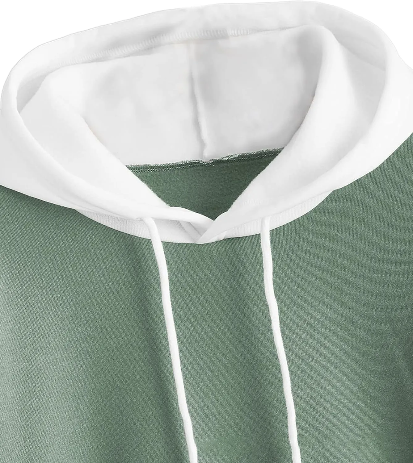 Hilinker Women's Cute Color Block Hoodie Casual Long sleeve Pullover Sweatshirt