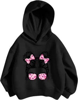 Hoodie For Girls Trendy 2024 Cute Graphic Long Sleeve Pullovers Unisex Hooded Sweatshirt Preppy Clothes 3-8 Years