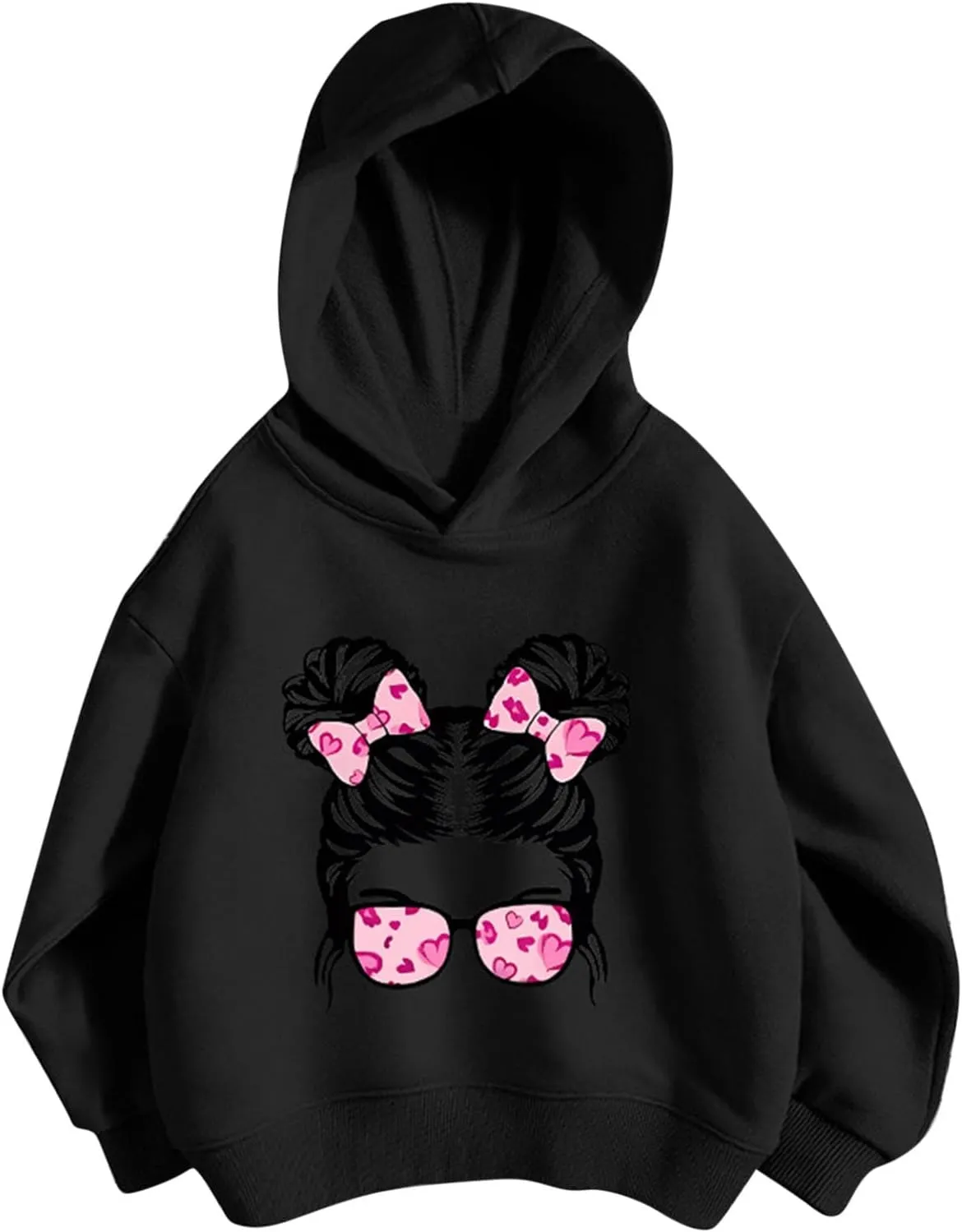Hoodie For Girls Trendy 2024 Cute Graphic Long Sleeve Pullovers Unisex Hooded Sweatshirt Preppy Clothes 3-8 Years