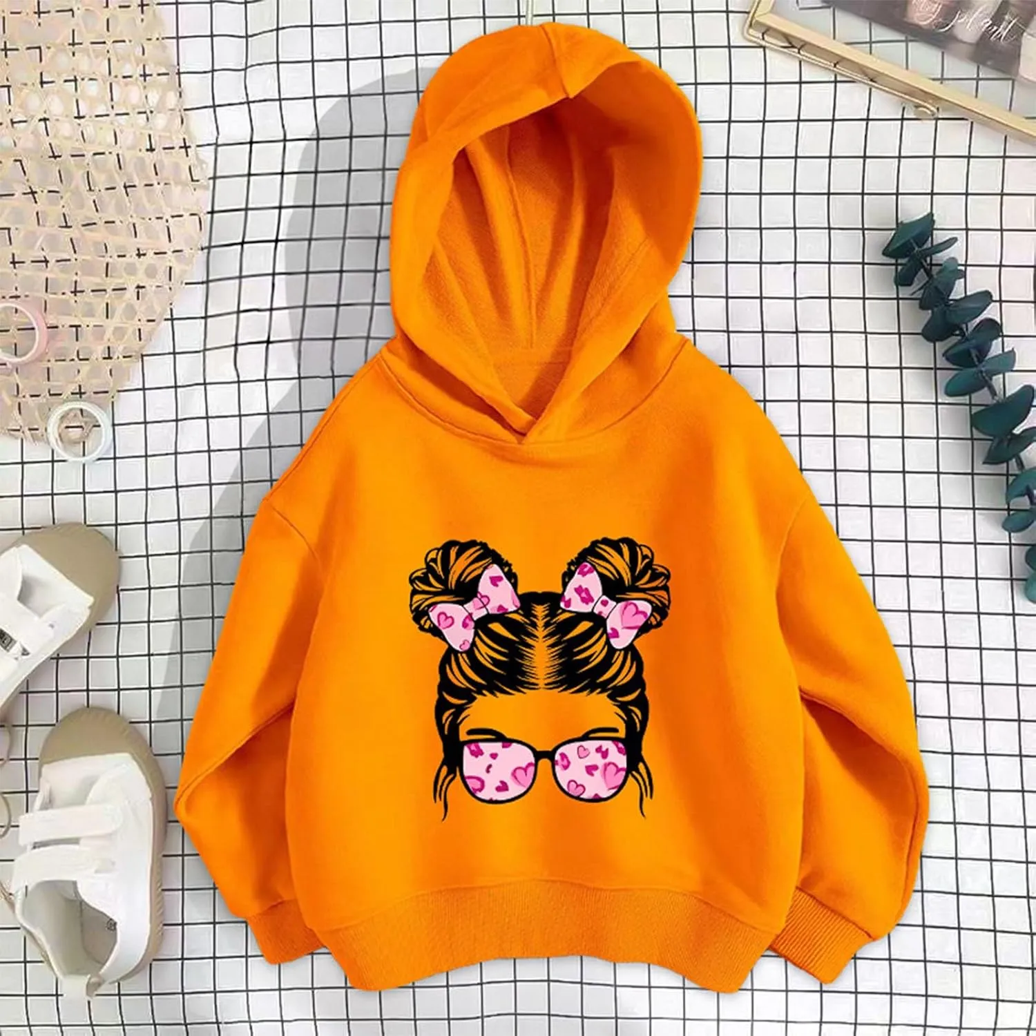 Hoodie For Girls Trendy 2024 Cute Graphic Long Sleeve Pullovers Unisex Hooded Sweatshirt Preppy Clothes 3-8 Years