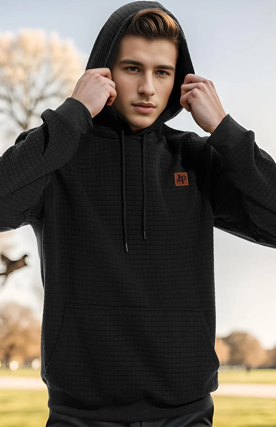 Keasmto Mens Hoodies Pullover Tie Dye Graphic Hoodie Long Sleeve Casual Sweatshirts with Pocket