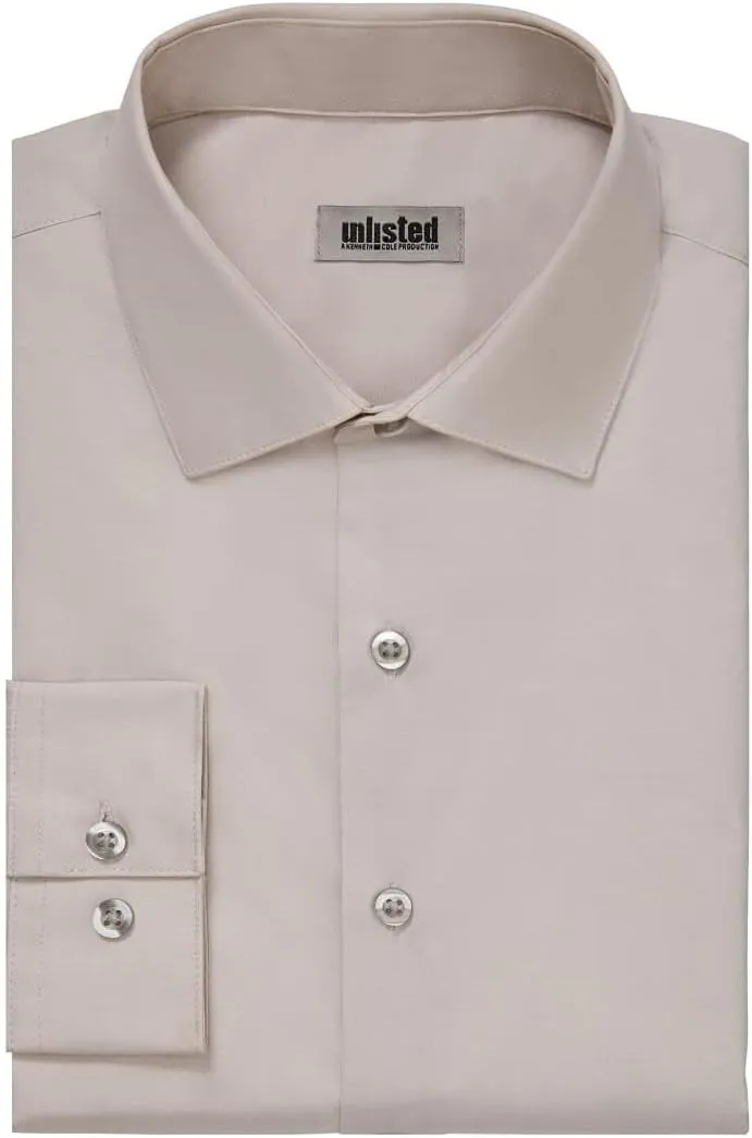 Kenneth Cole Men's Dress Shirt Slim Fit Solid