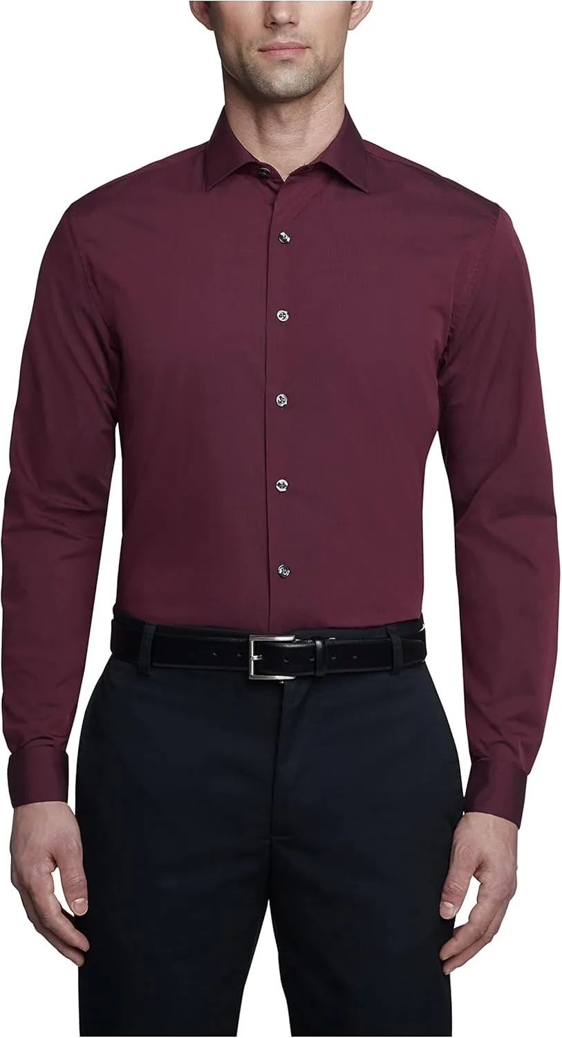 Kenneth Cole Men's Dress Shirt Slim Fit Solid
