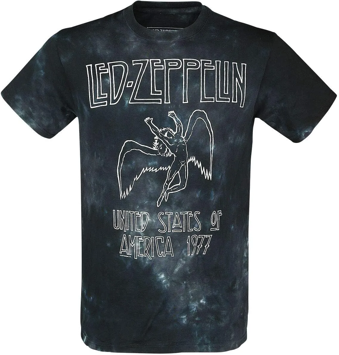 Liquid Blue Men's Led Zeppelin USA Tour '77 T-Shirt