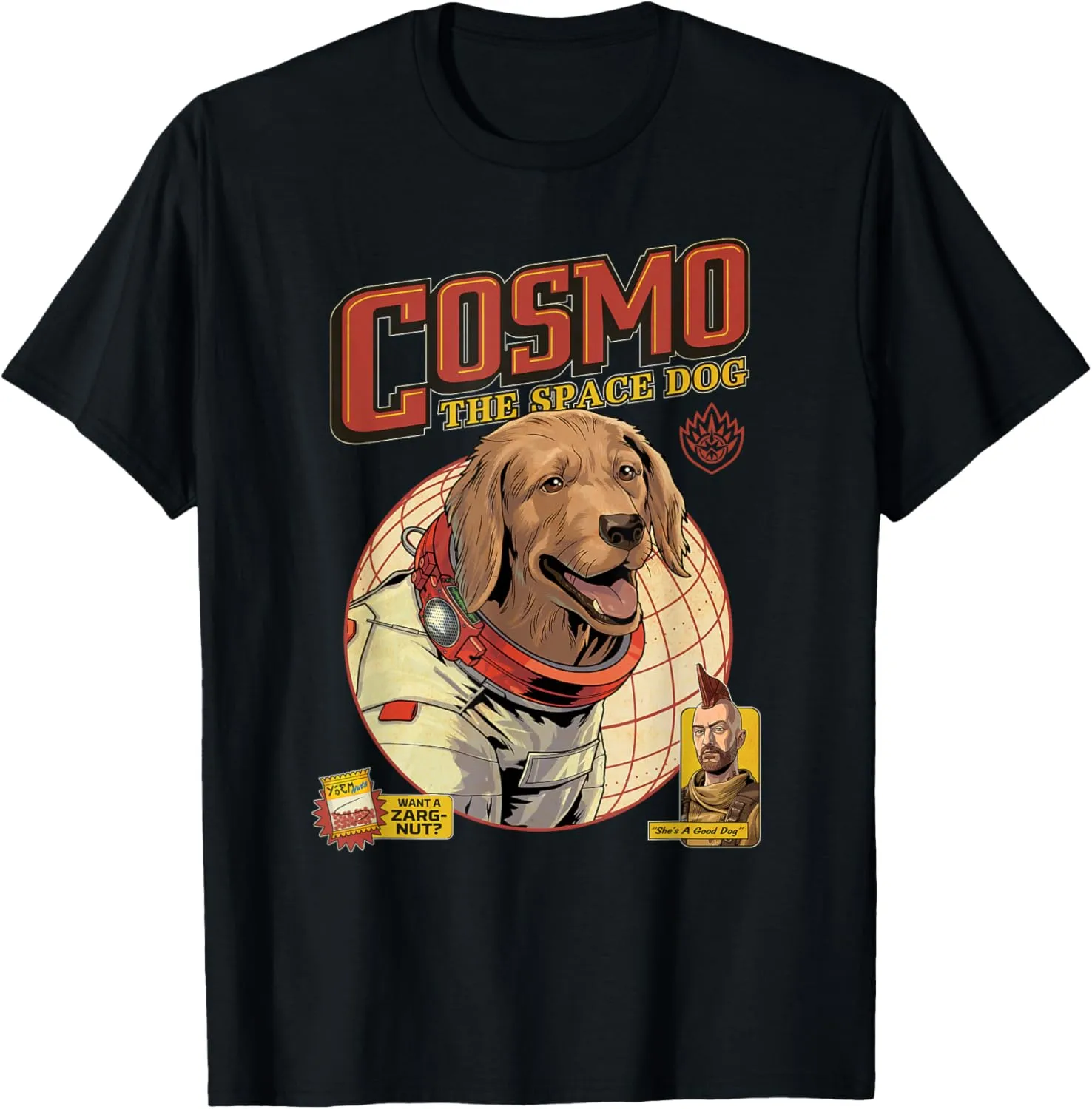 Marvel Guardians of the Galaxy Volume 3 Cosmo the Space Dog T-Shirt