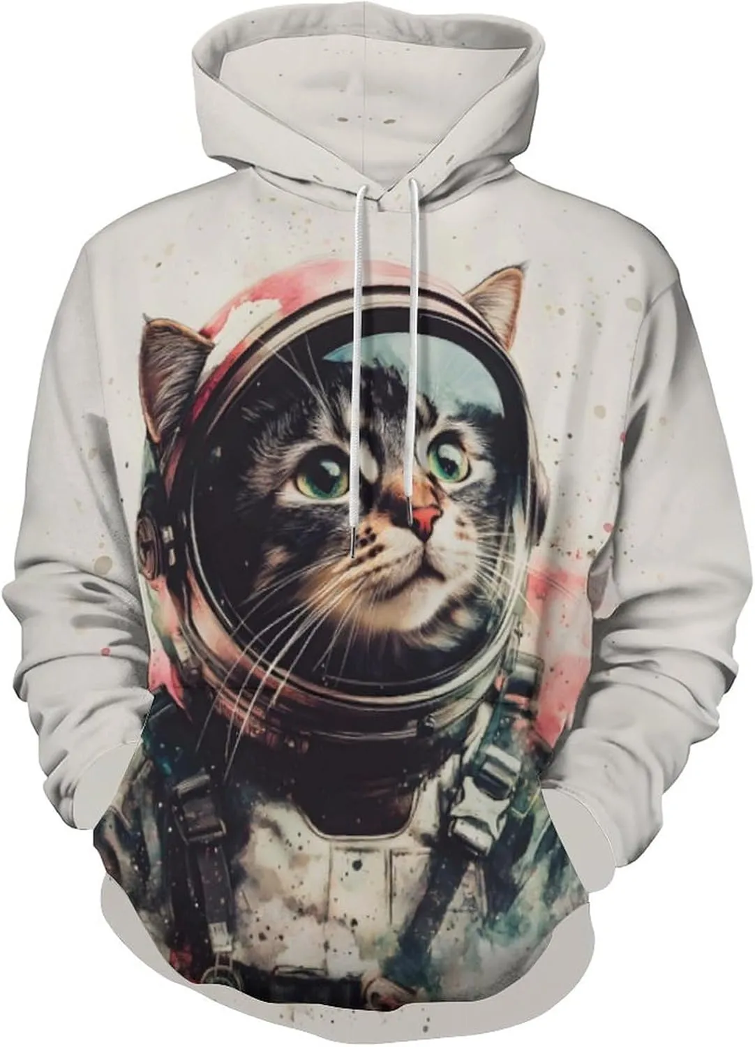 Men's Digital Print Sweatshirts Hooded Top Galaxy Pattern Hoodie