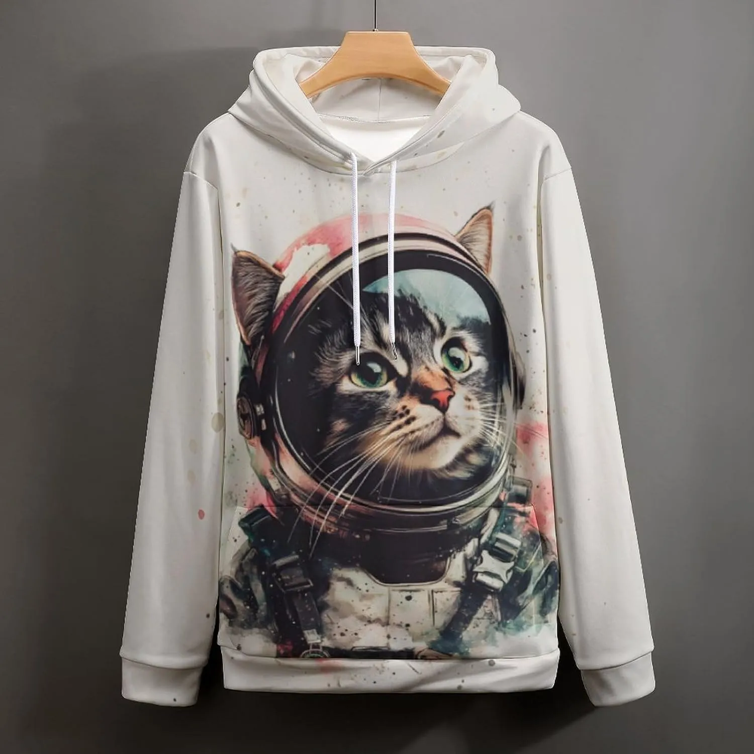 Men's Digital Print Sweatshirts Hooded Top Galaxy Pattern Hoodie