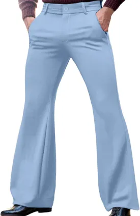 Mens Stretch Flare Baggy Wide Leg Bell Bottom Denim Corduroy Vintage Classic Relaxed Slim Fit 60s 70s Jeans Trousers