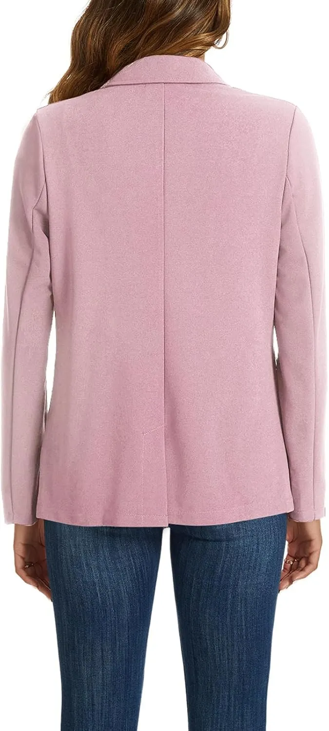 MINTLIMIT Blazers for Women Long Sleeve Notched Lapel Button Business Casual Blazer Work Office Blazers Jacket with Pockets