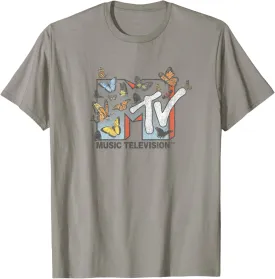 MTV Lots Of Butterflies MTV Logo T-Shirt