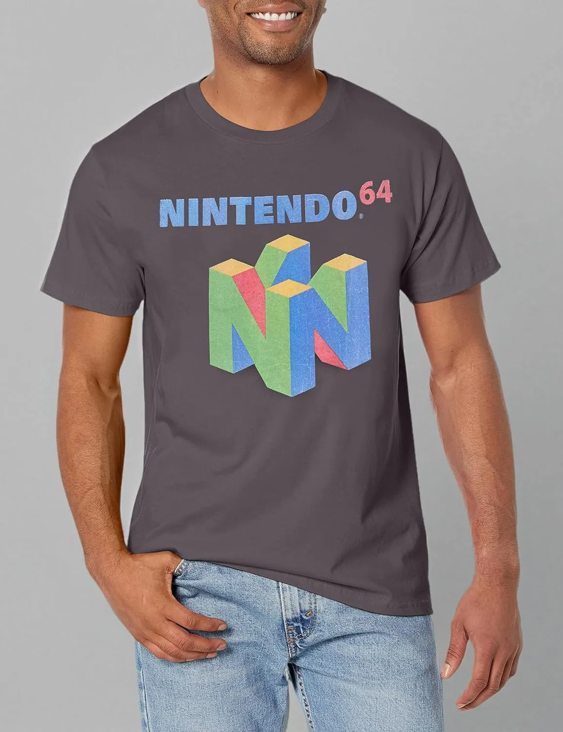 Nintendo Men's N64 Logo Short Sleeve T-Shirt