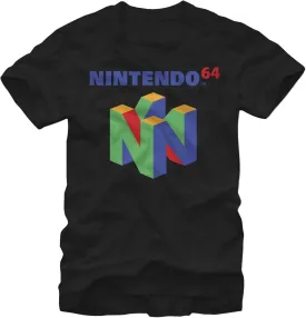 Nintendo Men's N64 Logo Short Sleeve T-Shirt