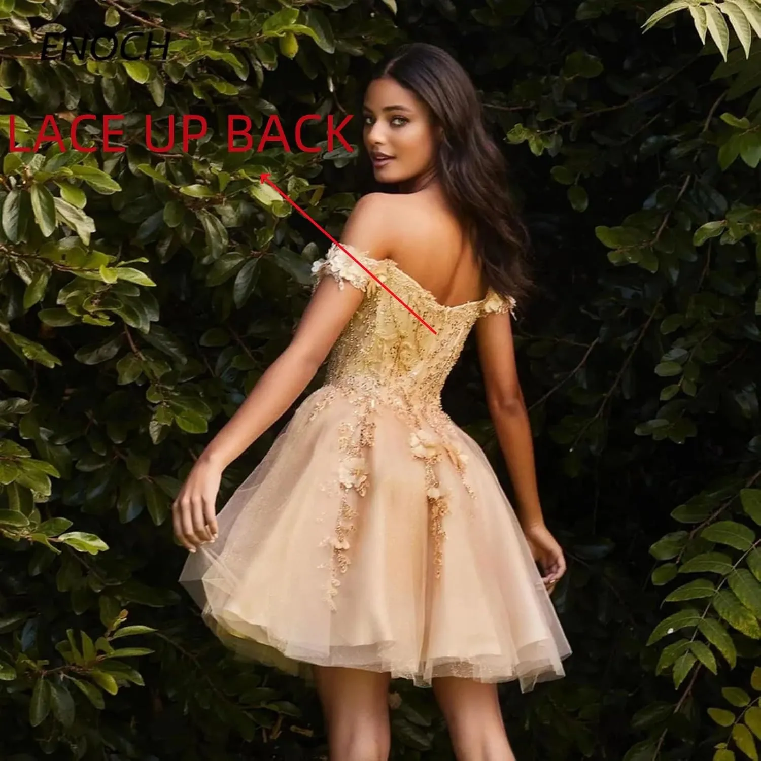 Off-Shoulder Tulle Homecoming Dresses 2025 Short Prom Dresses Lace Princess DAMA Dresses