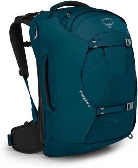 Osprey Fairview 40L Women's Travel Backpack, Night Jungle Blue