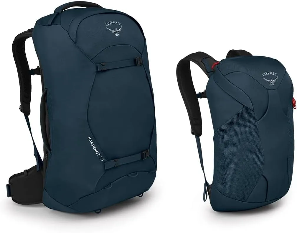 Osprey Farpoint 70L Men's Travel Backpack, Muted Space Blue