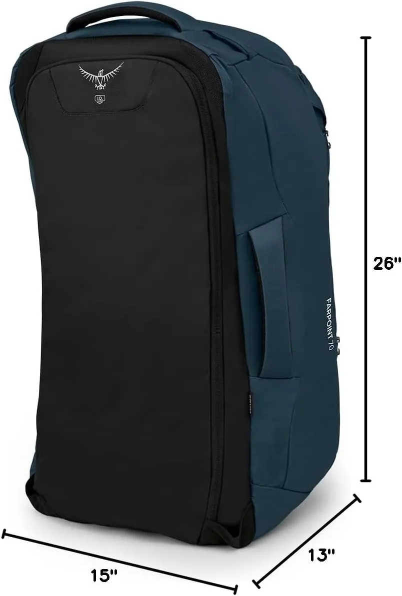 Osprey Farpoint 70L Men's Travel Backpack, Muted Space Blue