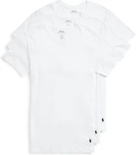RALPH LAUREN Men's Slim Fit Cotton Crew Undershirts, 3 Pack