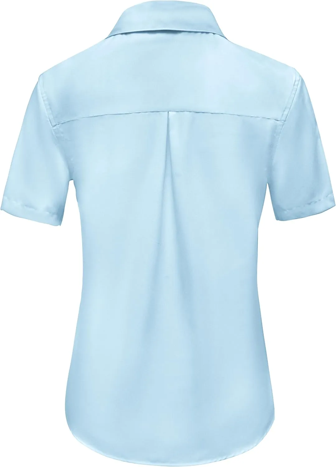 Ruisin Super Soft Wrinkle Resistant Womens Plain Button Down Shirts for Women Short/Long Sleeve Blouses Shirt Tops