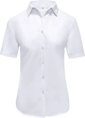 Ruisin Super Soft Wrinkle Resistant Womens Plain Button Down Shirts for Women Short/Long Sleeve Blouses Shirt Tops
