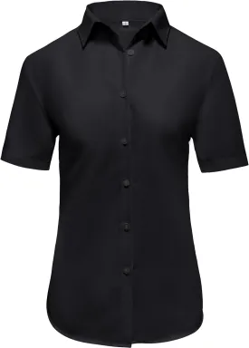 Ruisin Super Soft Wrinkle Resistant Womens Plain Button Down Shirts for Women Short/Long Sleeve Blouses Shirt Tops