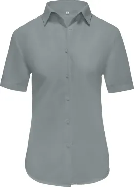 Ruisin Super Soft Wrinkle Resistant Womens Plain Button Down Shirts for Women Short/Long Sleeve Blouses Shirt Tops