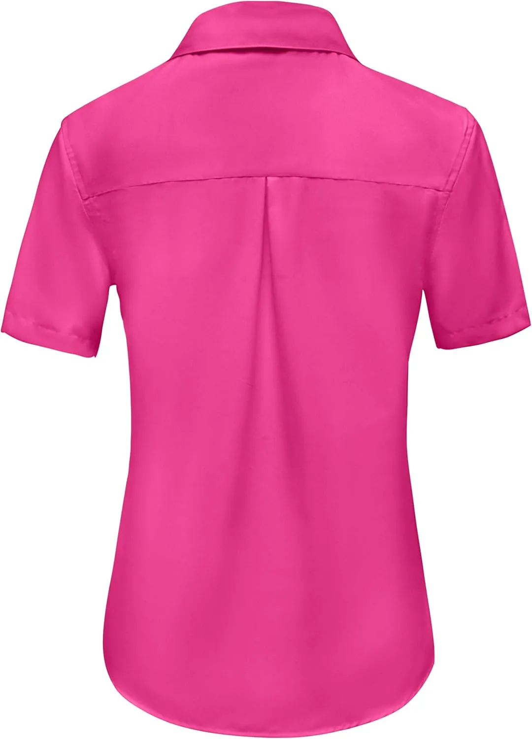 Ruisin Super Soft Wrinkle Resistant Womens Plain Button Down Shirts for Women Short/Long Sleeve Blouses Shirt Tops