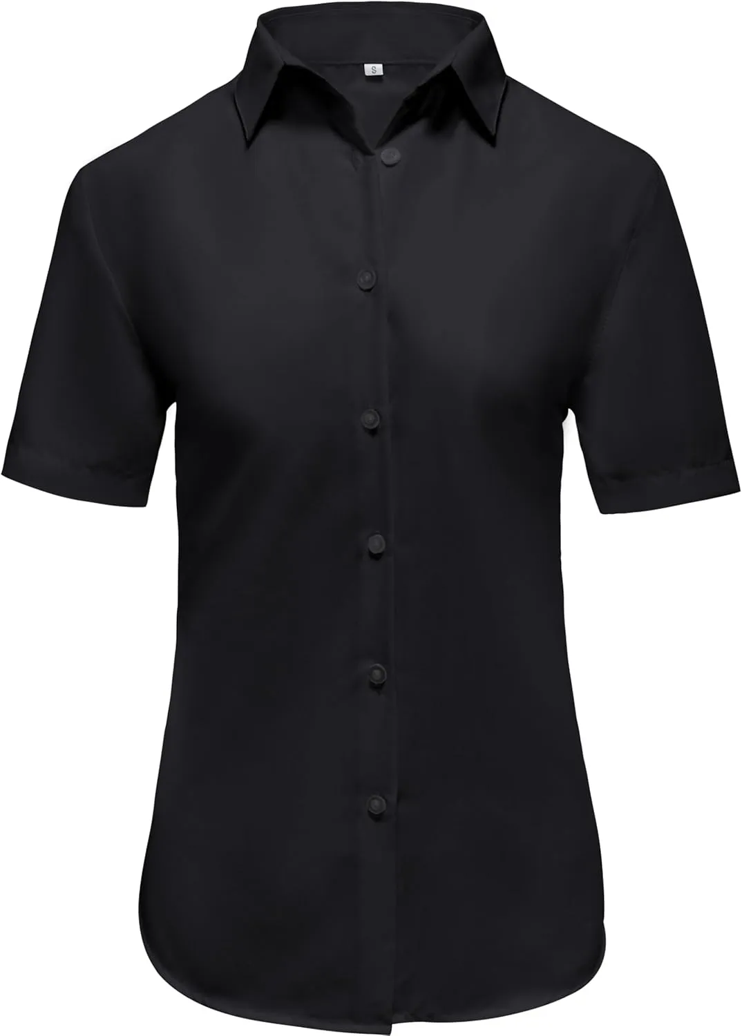 Ruisin Super Soft Wrinkle Resistant Womens Plain Button Down Shirts for Women Short/Long Sleeve Blouses Shirt Tops