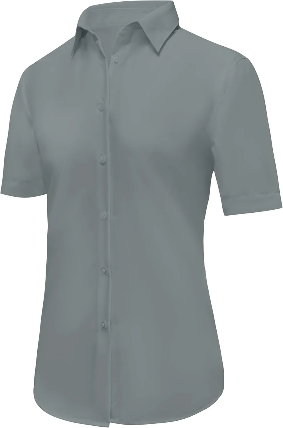 Ruisin Super Soft Wrinkle Resistant Womens Plain Button Down Shirts for Women Short/Long Sleeve Blouses Shirt Tops
